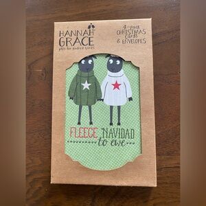 Hannah Grace 4 pack Christmas Cards and Envelopes New in box